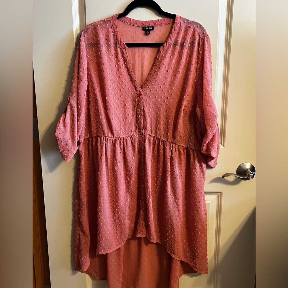 Torrid High Lo Sheer Top